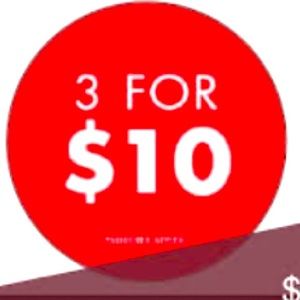 SALE 10/$3!!!!